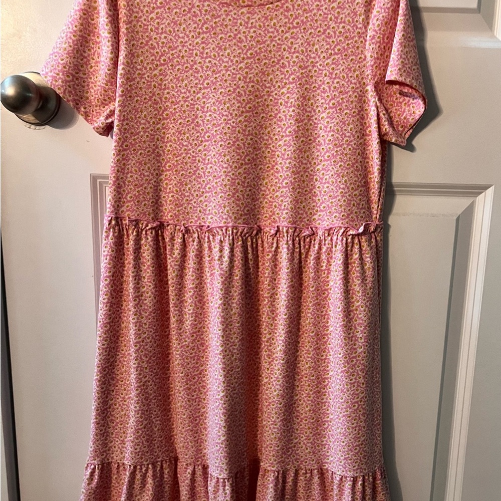 Pink Floral Women's Dress Junior’s Small